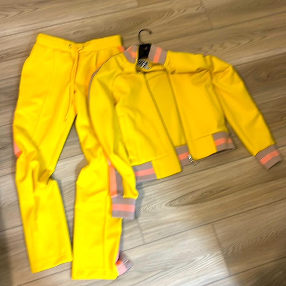 PAM & GELA Top Zip bomber jacket and pants track suite